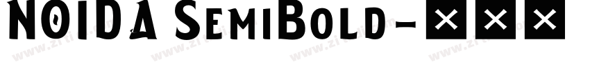NOIDA SemiBold字体转换